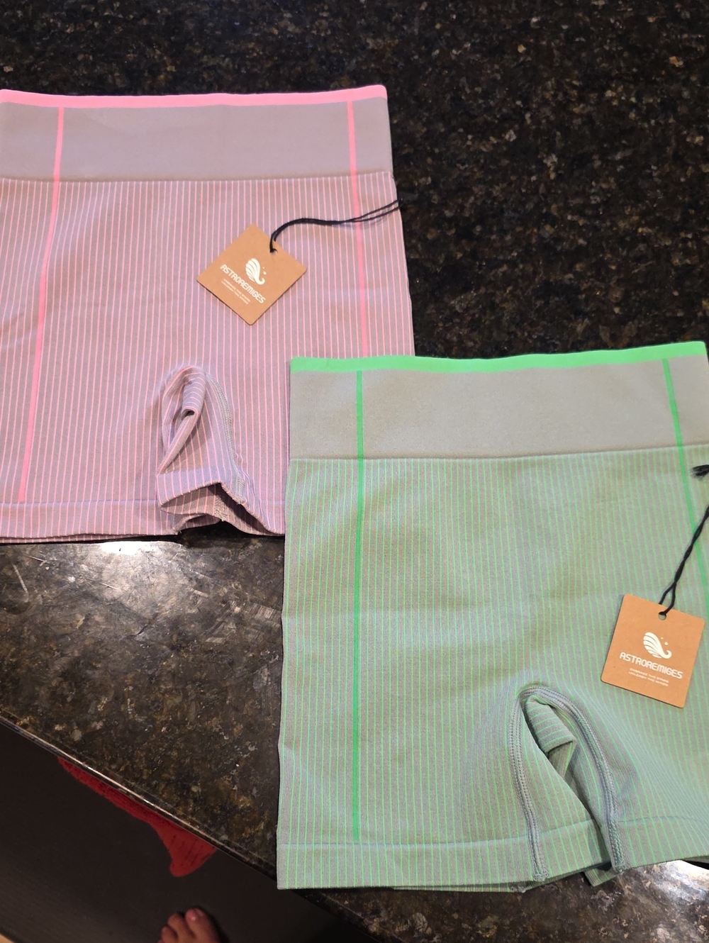 Women’s Athletic Shorts - Pink and Mint